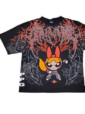 Civil Regime X Powerpuff Girls Blossom Graphic Pump Cover Oversized Shirt - 2XL